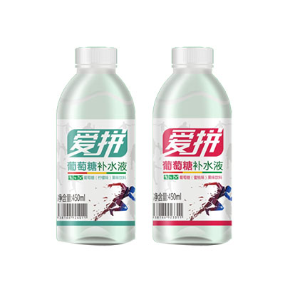 北京爱拼葡萄糖补水液（柠檬味,蜜桃味）450ML