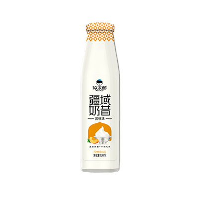 北京玻璃瓶黄桃味奶昔